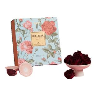 李陌茶墨红玫瑰花茶女养生茶包云南冻干玫瑰花茶大朵一朵一杯冲泡
