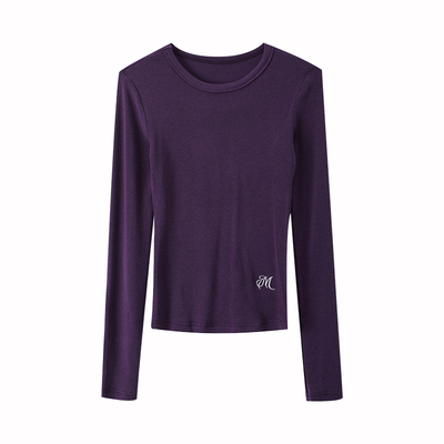 修身打底衫女上衣2026年秋冬新款高弹力百搭高级感修身内搭外穿