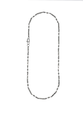 钛钢钛钢男生拼接项链