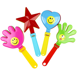 拍手器年会晚会活动气氛道具小巴掌拍拍手卡通娃娃爱心星星手拍板