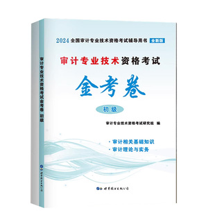 现货初级审计师金考卷2025审计师考试教材配套全真模拟试卷习题集审计理论与实务审计专业相关知识审计师初级考试题库