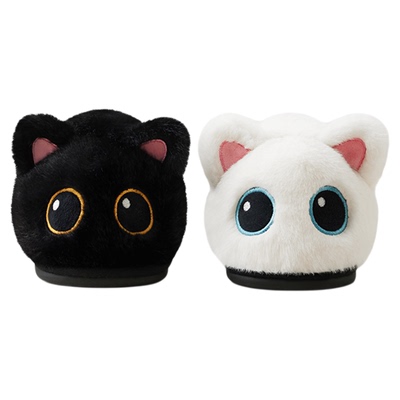 可爱小猫毛毛棉拖鞋男女冬季加绒