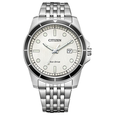 西铁城手表光动能休闲时尚男表