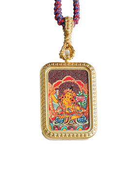 普陀山正品朱砂文殊菩萨吊坠