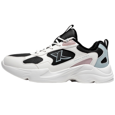 特步女鞋秋冬季棉鞋加绒