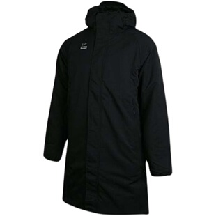 珂绮 Nike F.C.冬季保暖外套男子运动连帽中长款棉服CT2515-010