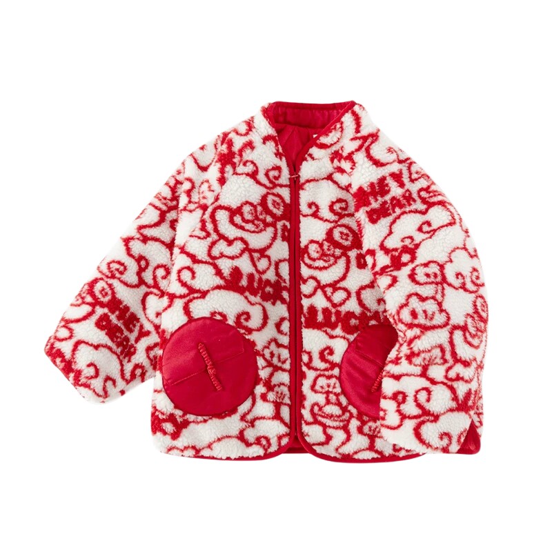 巴拉巴拉女童棉服儿童摇粒绒上衣