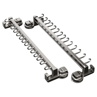 吸盘挂钩厨房挂杆免打孔无痕强力承重置物架勺子铲挂架壁挂刀具