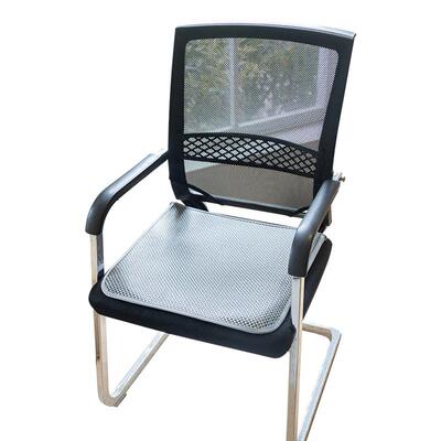 冰丝夏季椅子坐垫办公室久坐冰垫夏天透气凉席餐椅垫防滑凳子垫