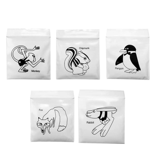 正畸皮筋橡皮圈牙齿矫正牵引橡皮链隐正牙套皮圈狐狸兔子企鹅松鼠