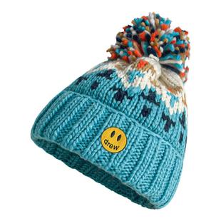 Drew House新彩色毛球笑脸针织帽子男女冬季保暖美式潮牌2024新款