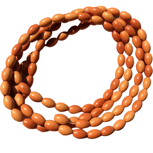 橄榄核竹节108米珠配件隔片扁珠垫片散珠圆珠项链菩提男女DIY配饰