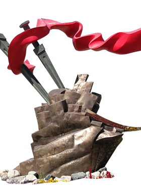 铸铜不锈钢刀剑雕塑定制做