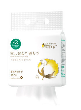 全棉时代婴儿超柔悬挂式棉柔巾