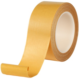 布基双面胶高粘度强力固定墙面无痕毛毡板专用地毯拼接地板婚庆会展地面春联粘不留痕超粘半透明网格双面胶带