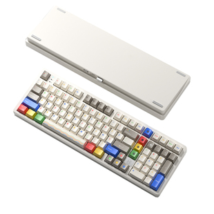 LEOBOG 铝坨坨三模热插拔机械键盘HI98Cpro金属外壳麻将音98键RGB