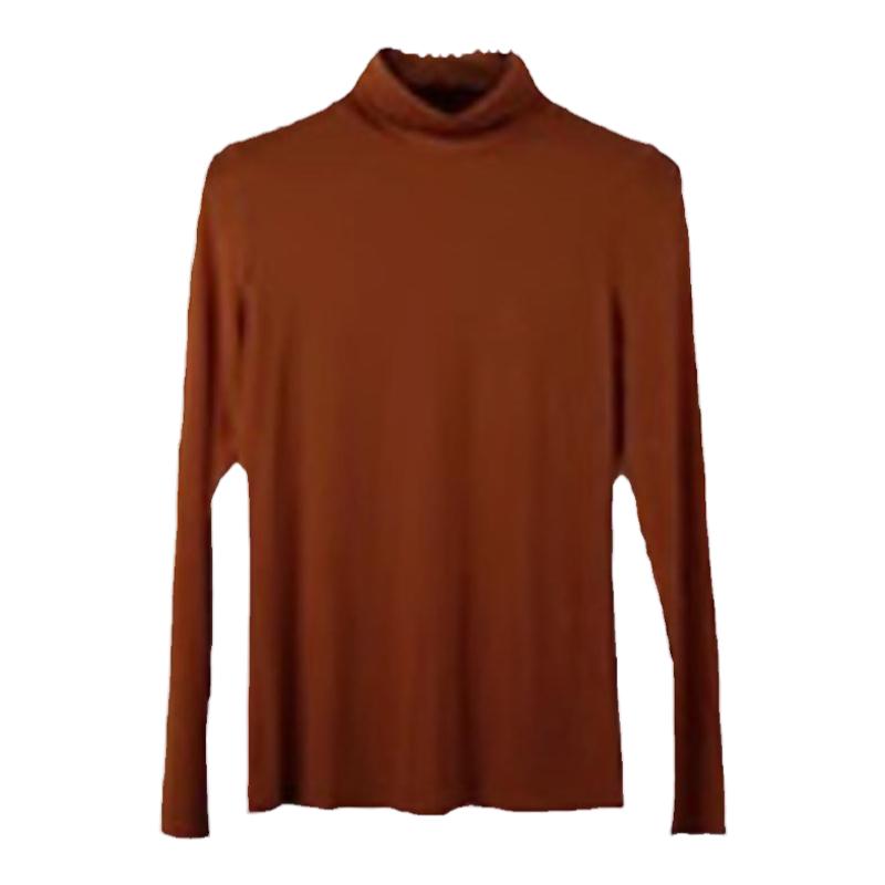 [小红书推荐]Outlets品牌折扣 卡恩希秋装莫代尔高领修身打底衫女