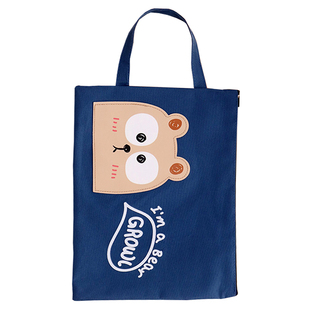 韩国创意A4可爱卡通动物文件袋A5学生男女文具收纳袋B6笔袋拉链袋