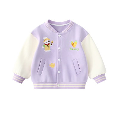 女童棒球服外套2025新款