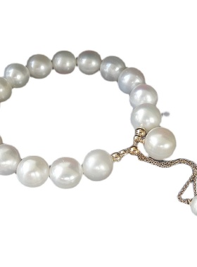 12mm正品天然淡水珍珠女14k包金