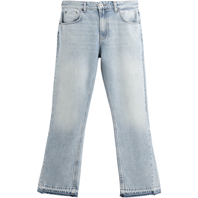 西班牙单！美式磨边喇叭牛仔裤