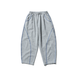 soyo舍予良仓弧形撞色儿童休闲裤26春季新款宽松长裤男女童香蕉裤