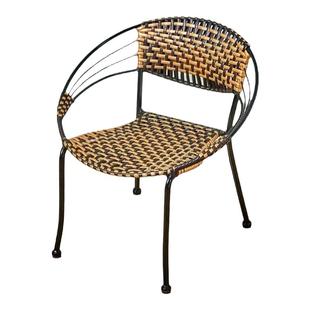 小藤椅单人靠背椅户外阳台椅快递椅藤编家用月亮椅夏凉椅防水防晒