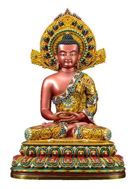 彩绘7/10/15寸阿弥陀佛铜像