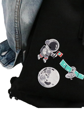 星球宇航员刺绣衣服裤子补丁贴