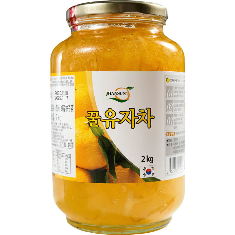 韩国蜂蜜柚子茶酱冲饮奶茶店原料