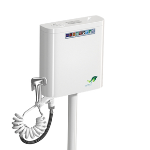 节能厕所水箱 冲水箱家用卫生间蹲便器挂墙式冲厕所蹲厕抽水马桶