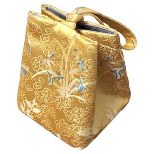 杭州灵隐宋锦国风新中式钱袋子好运招财手提发财包送长辈礼物文创