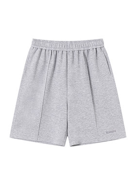 FORNINES莫代尔空气层卫裤男款短裤夏季运动宽松直筒休闲五分裤子