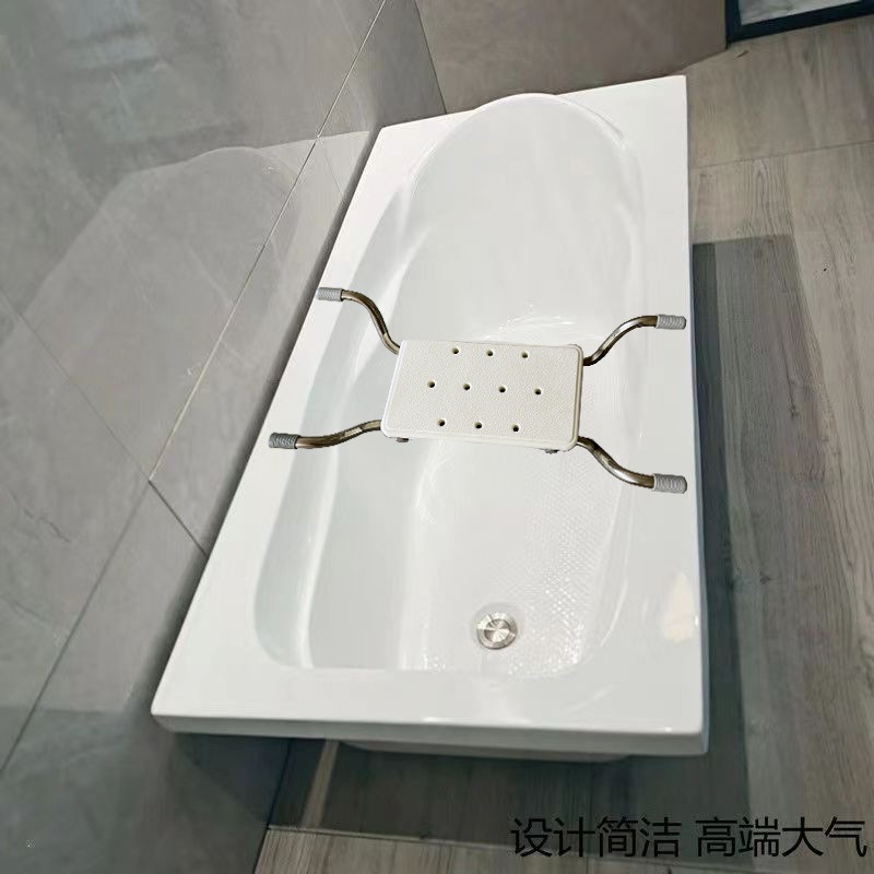 老人防滑不锈钢浴缸凳洗澡坐便器座椅浴盆座内浴室凳子板凳靠背