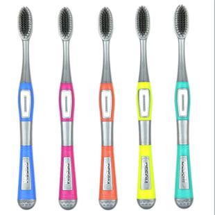 牙刷软毛成人家用10支炫银竹炭牙刷抑菌细软毛家庭套装包邮