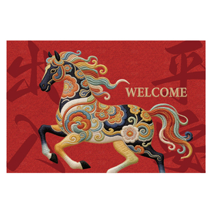 入户门地垫入户门垫进门门口脚垫2026新款入门喜庆垫子马年地毯