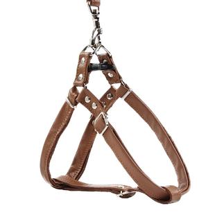 结实狗用品大型犬牵引绳胸背带调节背心式专用加粗防脱牛皮遛狗绳