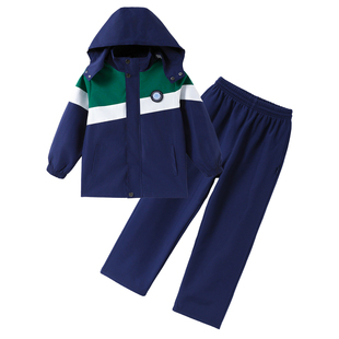 九江市统一校服套装中小学生秋冬外套幼儿园园服冬季冲锋衣三件套