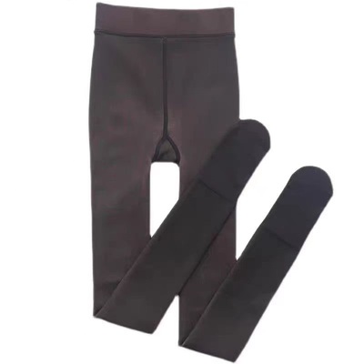 加绒打底裤光腿神器女士外穿秋冬加厚黑色保暖裤肉色裤袜厚款中厚