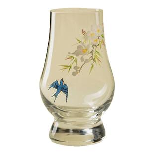 里作 高端精致玻璃高足杯创意绿茶杯大号茶杯玻璃主人杯鸡尾酒杯