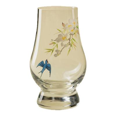 里作 高端精致玻璃高足杯创意绿茶杯大号茶杯玻璃主人杯鸡尾酒杯