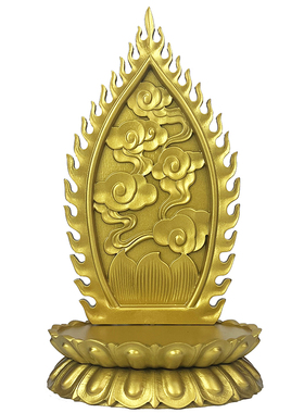 鎏金实木莲花底座菩萨佛像供奉台