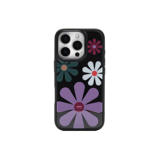 iosco原创设计「暗夜花影」苹果17手机壳iPhone17pro磁吸防摔小众高级感保护套 16pro 黑边框适用于苹果15pm