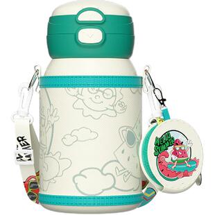 包邮 贝瑟斯双饮儿童保温杯316不锈钢水杯高颜值吸管杯学生水壶