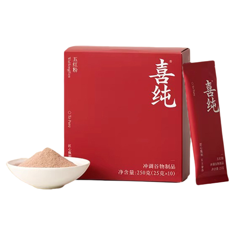 喜纯五红粉早晚饱腹代餐粉