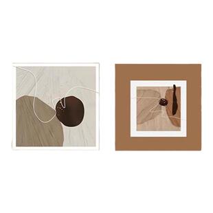 卧室房间床头画客厅主卧正方形抽象个性高级感餐厅背景墙壁画挂画