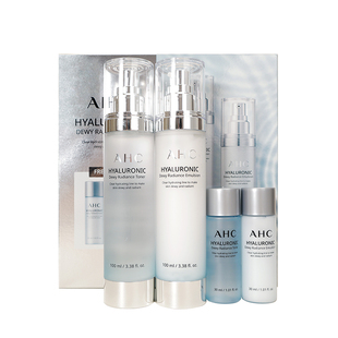 韩国ahc水乳套装专研柔肤水乳套盒补水保湿控油护肤品官方正品