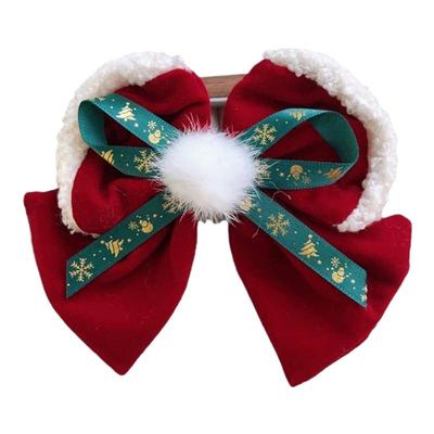 儿童圣诞鹿角发箍亮片蝴蝶结发夹