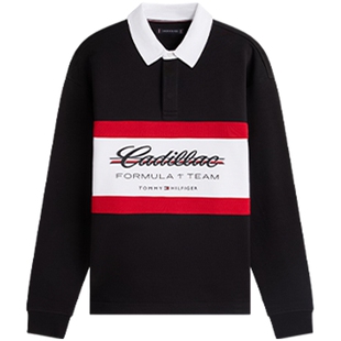 【凯迪拉克F1®联名车迷系列】Tommy26春夏男车手同款纯棉撞色POLO