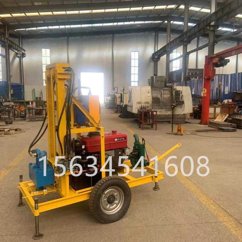小型百米柴油液压打井机 农田灌溉水井钻机 地源热泵降水井钻机
